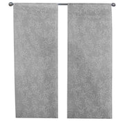 Tende Casa Finestre Porte Interno Coppia 2pz Tessuto Semitrasparente Elegante Moderna 60x240 Cm Grigio