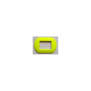 Trade Shop - Placca Placche Placchette Compatibili Living International Light Bombate Bticino - Giallo Fluo -4 Fori     -