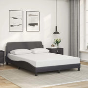 Giroletto-Struttura Letto Dover Grigio 140x200 cm in Similpelle