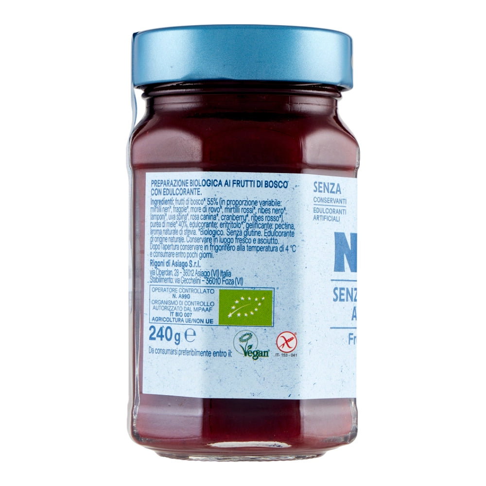 Rigoni di asiago natu bio frutti di bosco senza zuccheri aggiunti 6 pezzi 240 gr