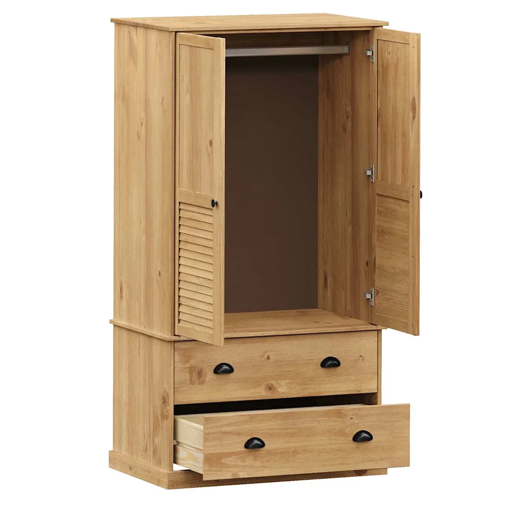 Armadio VIGO 90x55x170 cm in Legno Massello di Pino 353163
