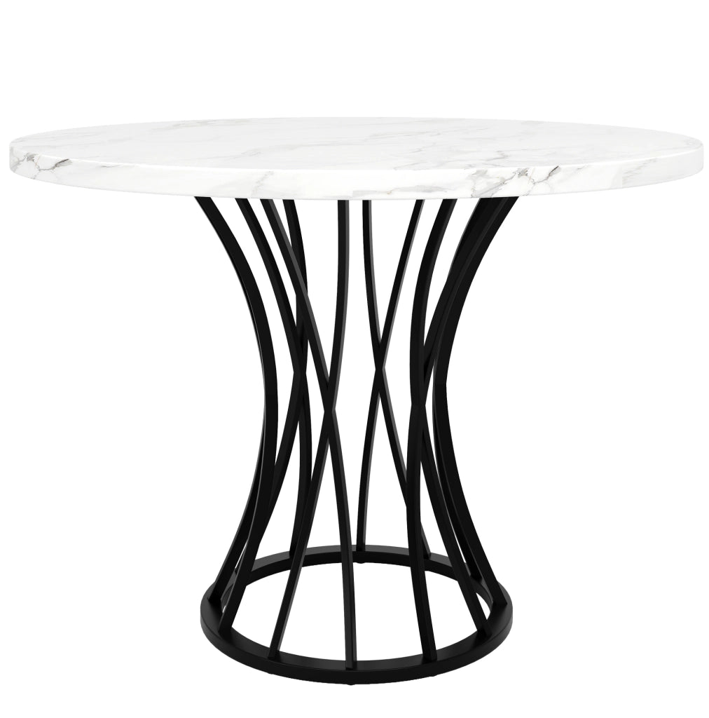Set da pranzo 5 pezzi 80x80x76 cm con sedie in velluto; MDF e metallo multicolore