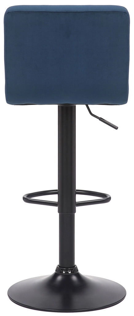 Set di 2 sgabelli bar Feni in velluto blu