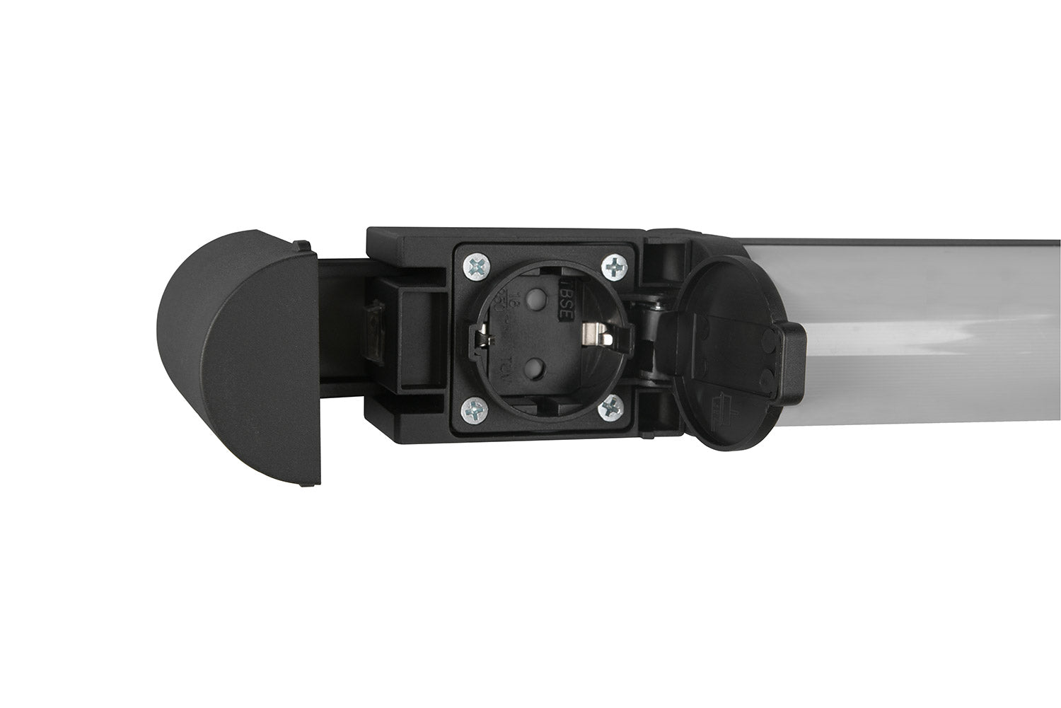 Applique da Interno a LED SMD in Tessuto Nero Opaco