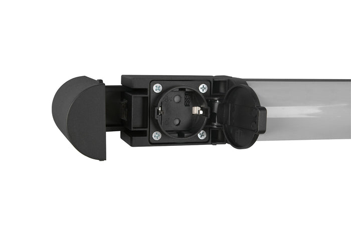 Applique da Interno a LED SMD in Tessuto Nero Opaco