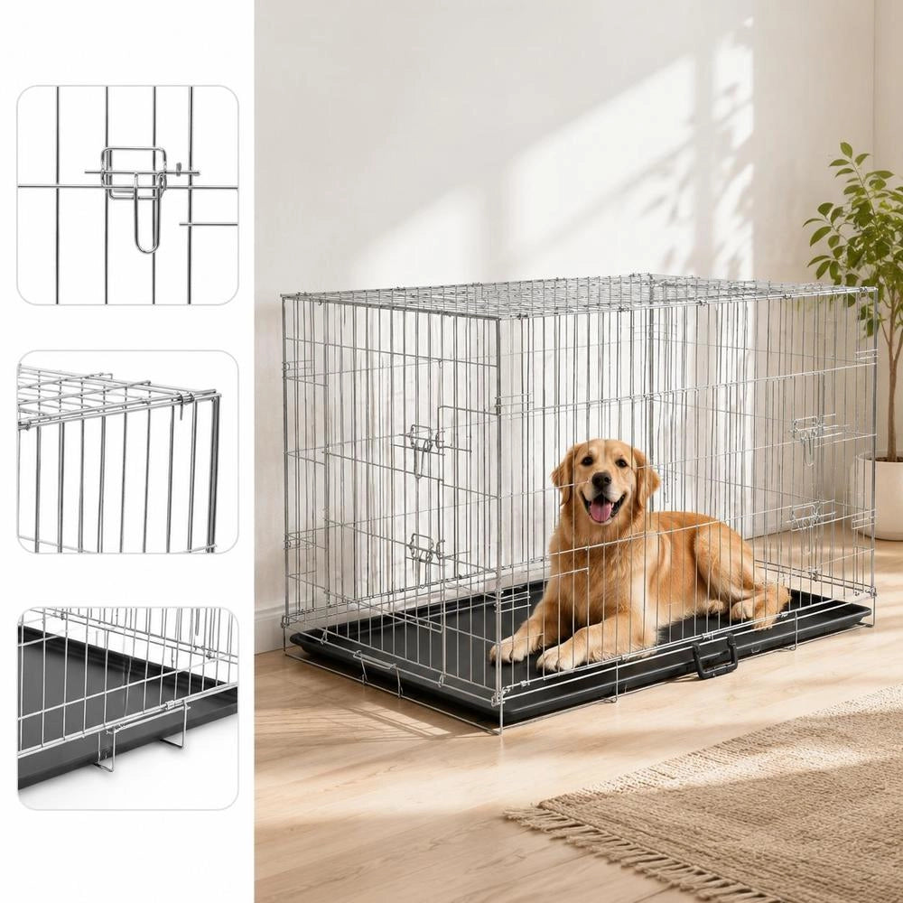Foldable Metal Dog Crate XXL