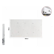 Trade Shop - Rotolo Pellicola Adesiva Bianca Con Stelle 45cmx5mt Mobili Carta Da Parati 71130 -