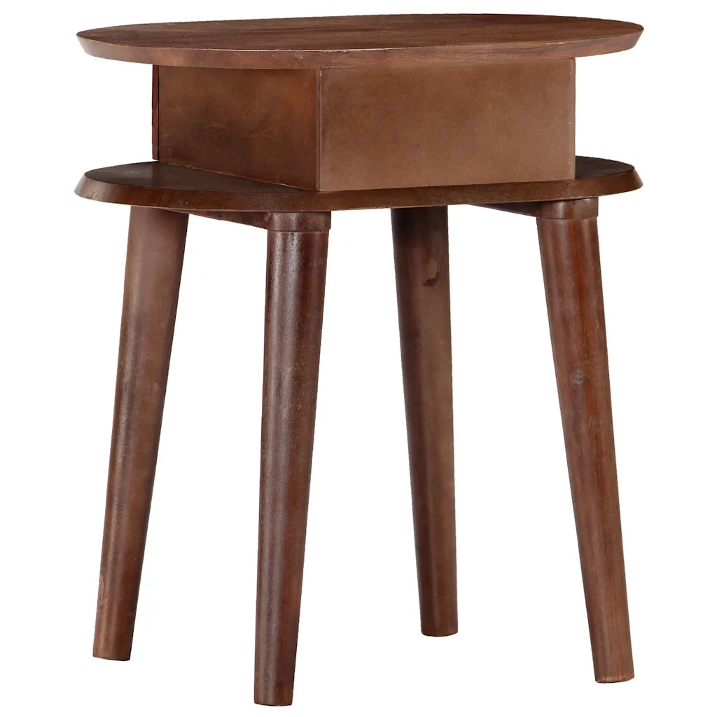Comodino 50x35x55 cm in Legno Massello di Acacia 282871