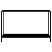 Tavolo Consolle | Tavolo d'Ingresso Nero 120x35x75 cm in Vetro Temperato