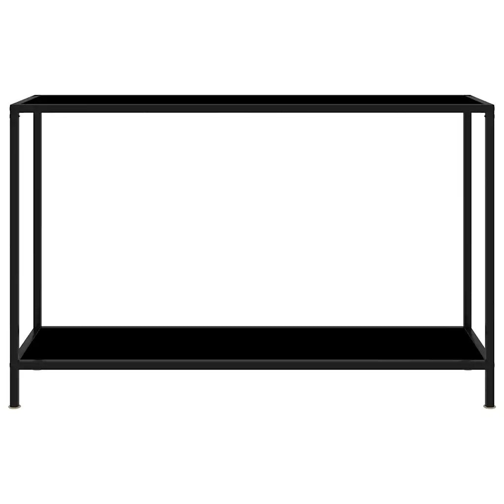 Tavolo Consolle | Tavolo d'Ingresso Nero 120x35x75 cm in Vetro Temperato
