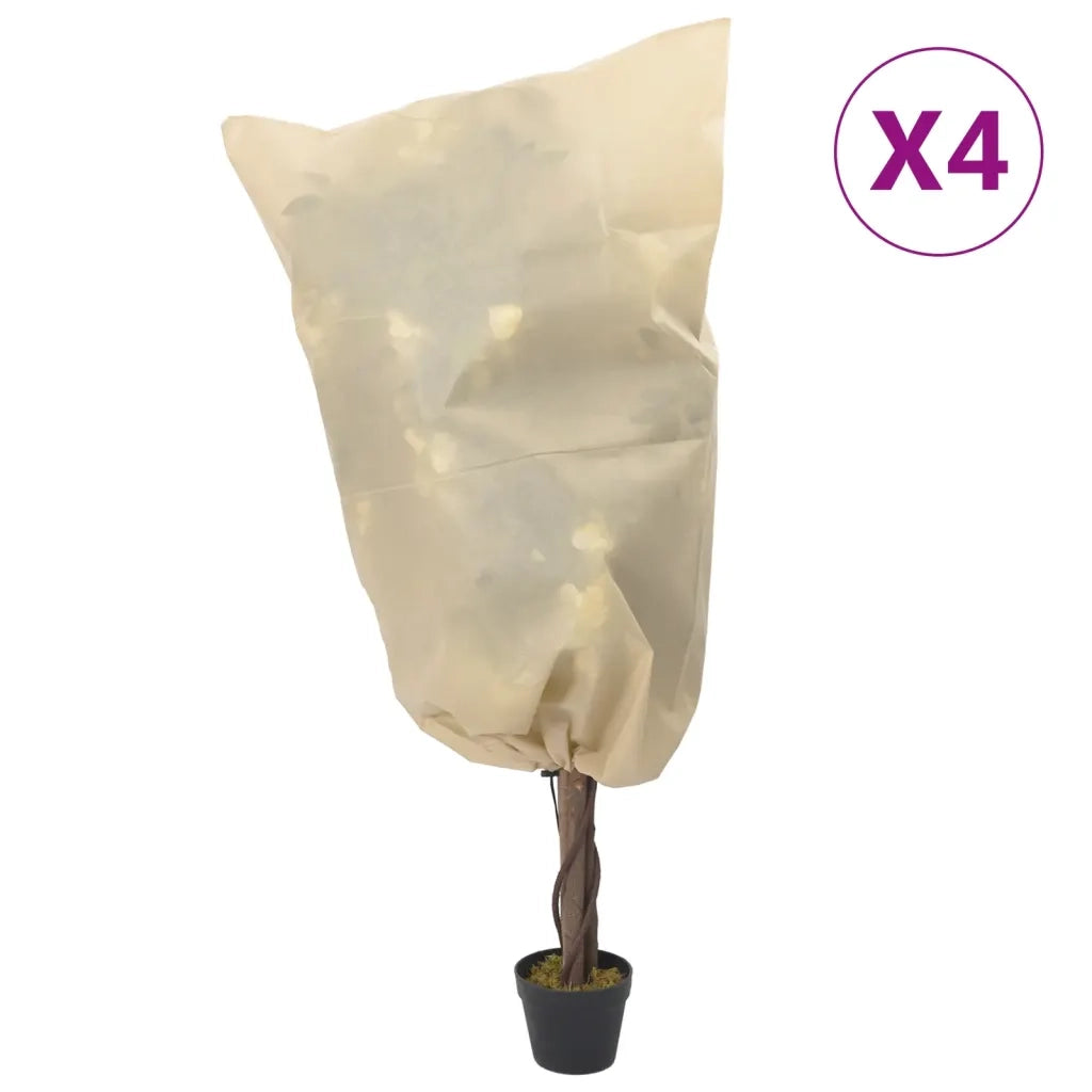 Coperture con Coulisse per Piante 4pz 70 g/mÂ² 0,8x1,2 m