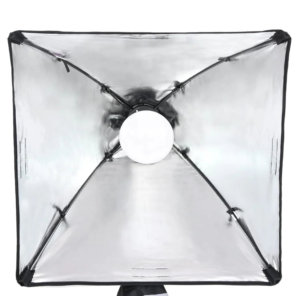 Kit per studio fotografico con illuminazione e fondale nero 02_0042418