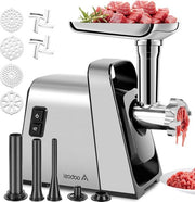 Molinello elettrico 4 in 1 - Taglierine in acciaio inossidabile - Farcitore di carne - Motore da 3000 W