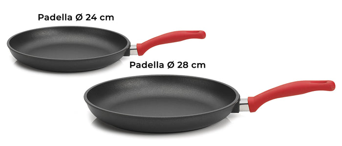 Batteria di Pentole 8 Pezzi in Alluminio Pressofuso Antiaderente Olympia Love