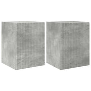 Mobile TV da parete 2 pz | Armadietto TV | Mobile Porta TV Calcestruzzo 30 x 31 x 40 cm
