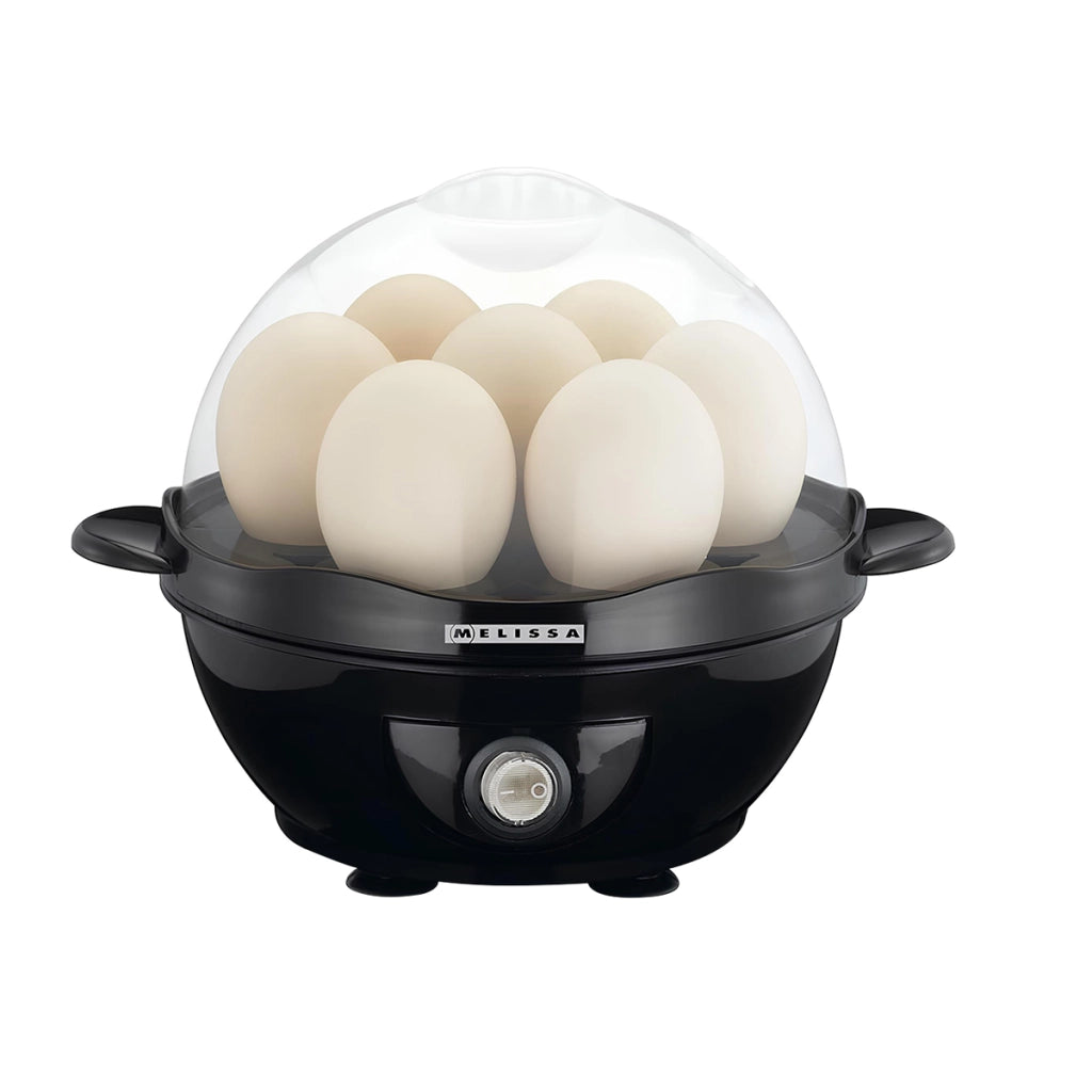 Cuocitore di Uova 360W con Segnale Sonoro di Preparazione Nero trasparente MELISSA