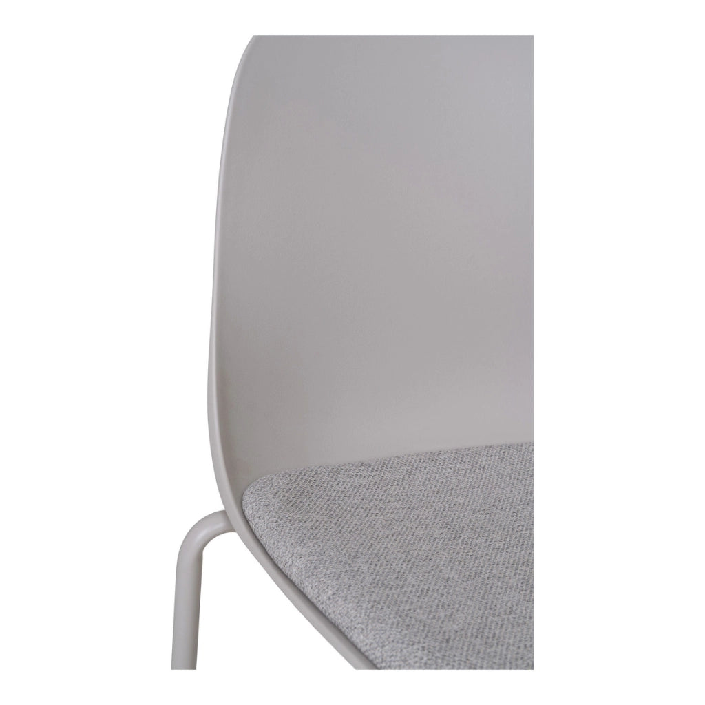 Set di 2 Sedie Madalena, Grigio, Plastica, 53x50x85 cm