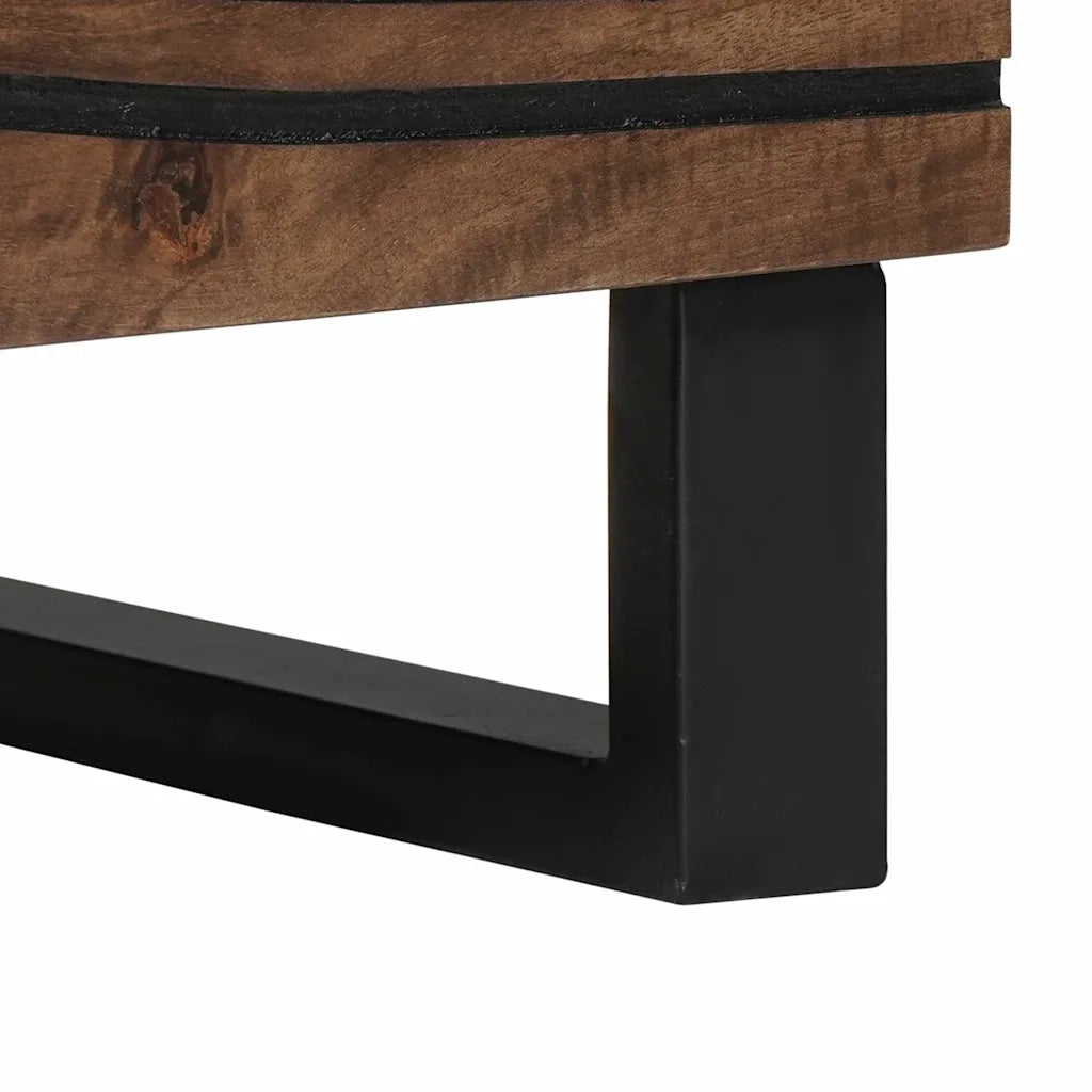 Set di 2 Comodini | Armadio da Notte | Mobiletto da notte Noce 40 x 33 x 46 cm