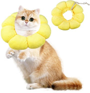 Collare per cani e gatti Elizabethaanse - Collare di riscaldamento morbido - Collare di recupero - Collare per cani e gatti con design zinnia - Materiale comodo