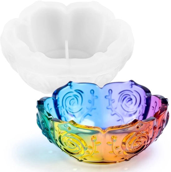Forma a Lotus in Silicone - Modella per Gesso in Silicone - Forme per Resina Epoxy - Crea Sculture - Facile da Utilizzare - Decorazione Creativa