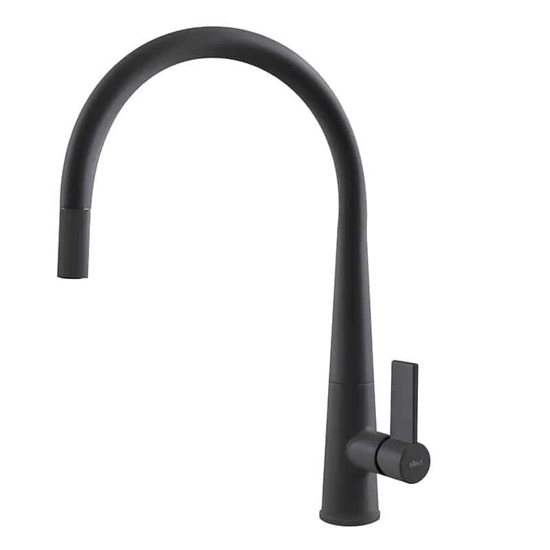 Rubinetto Miscelatore Cucina Elleci Athena Plus Granitek Nero MGKATP40
