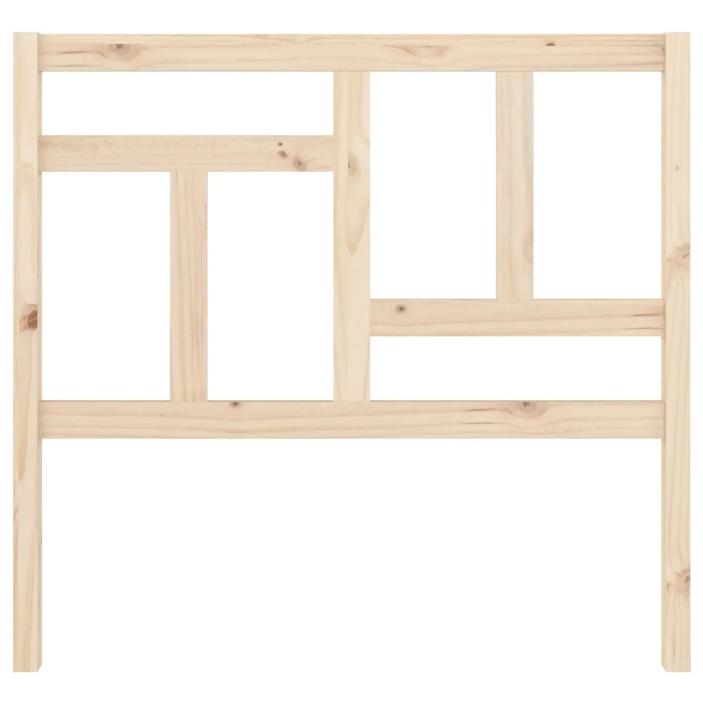 Testiera per Letto 105,5x4x100 cm in Legno Massello di Pino