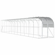 Gabbia per Polli Contro il Muro Argento 1200 x 200 x 215 cm 3434745