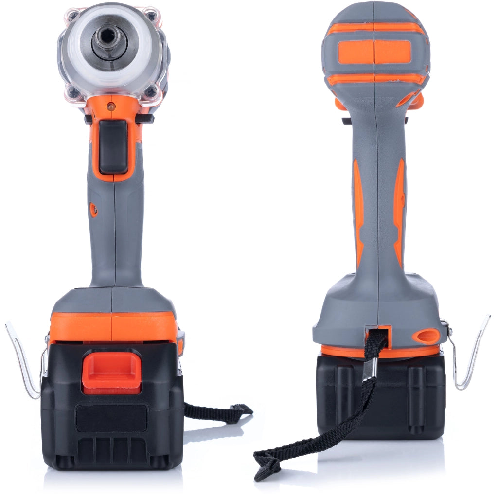 Chiave a Impulsi a Batteria 21V Rosfix Orange Doberman – 350 Nm, 2x Batterie 4Ah, Set Accessori | Alta Potenza e Durata