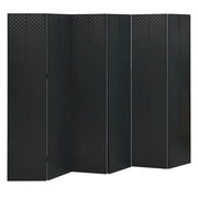 Paravento a 6 Pannelli Nero 240x180 cm in Acciaio cod mxl 71110