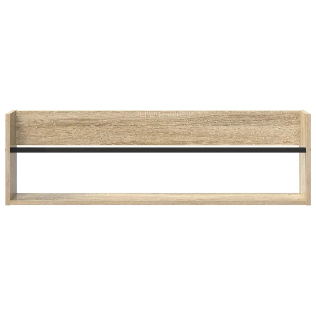 Scaffale per riviste 2 pz Rovere Sonoma 100 x 12 x 30 cm CFW3149852
