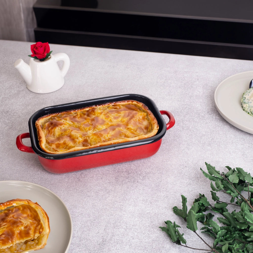 Teglia da forno a induzione smaltata a gas KADAX grande 41 cm 3,4 L