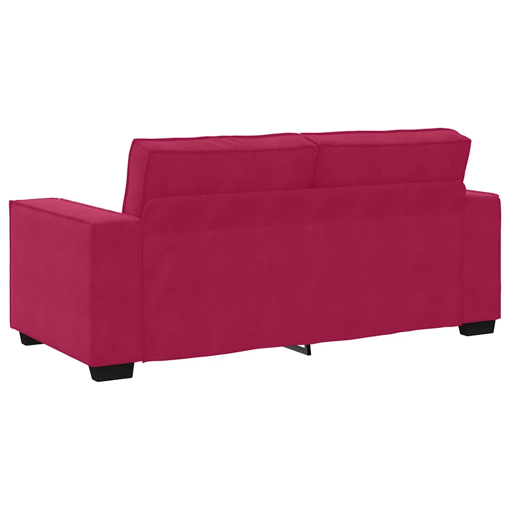 Divano | Divano da soggiorno | Sofa a 2 Posti Rosso Vino 180x78x84 cm in Velluto