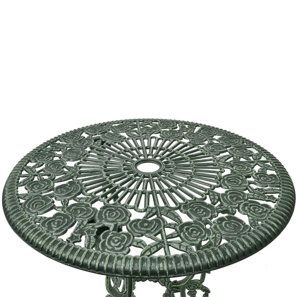 Set da Bistrot 3 pz | Set Salotto da Giardino in Alluminio Pressofuso Verde
