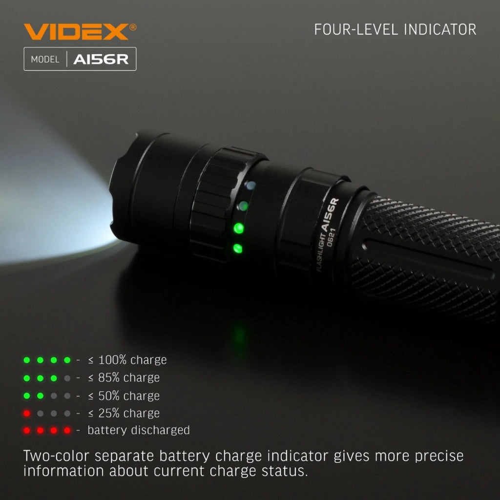 Torcia tattica Videx VLF-A156R 1700lm 210m IP68 USB-C