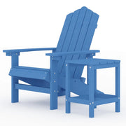 Sedia da Giardino | Sedie da Esterno con Tavolo Adirondack in HDPE Blu