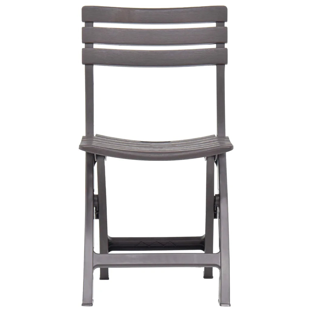 Sedie da Giardino Pieghevoli 2 pz in Plastica Moca 48788