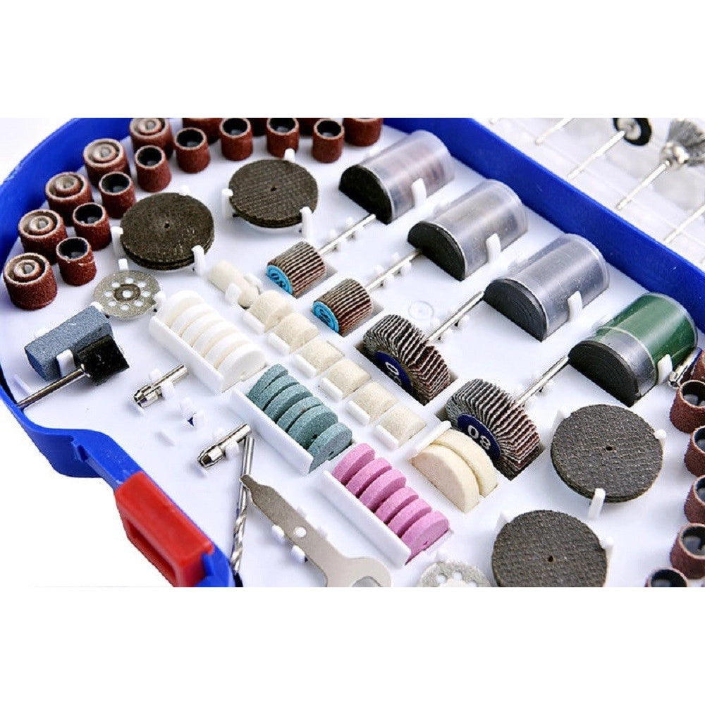 Trade Shop - Kit 276 Accessori Mini Trapano Dremel Punte Per Lucidare Levigare In Valigetta -
