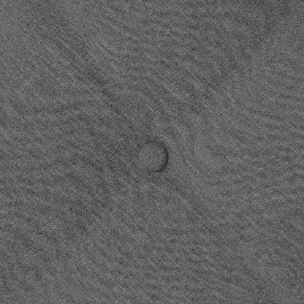 Cuscino per Schiena Grigio scuro 80 x 19 x 50 cm Tessuto