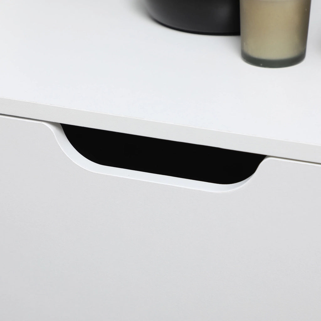 Mobile Cucina con 2 Ante e Cassetto ¨C Zephmum ¨C 98x39x81,5 cm Bianco Grigio