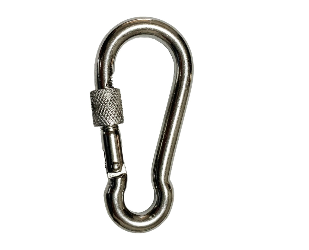 MOSCHETTONE CON GHIERA INOX 100 mm