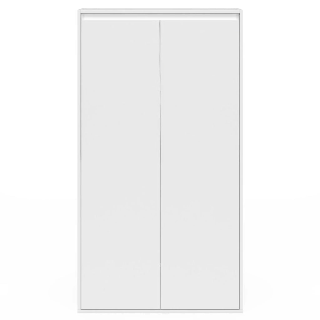 IDMarket - TOMI Armadio a 2 ante inclinate 60 x 50 x 110/70 cm bianco
