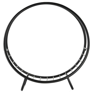 Portalegna per Camino 45x29,5x47 cm in Ferro Battuto  Nero