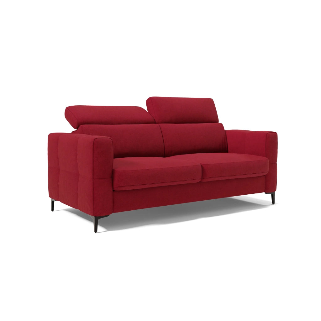 Gardenia Divano letto materasso alto 18 cm con poggiatesta reclinabili e rivestimento impermeabile T02 218 cm (mat. 160x197) rosso