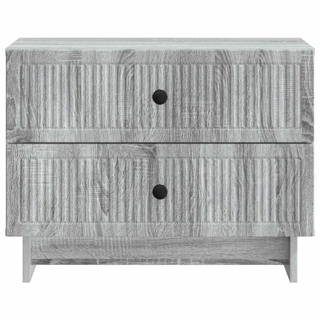 Comodino | Armadio da Notte | Mobiletto da notte con cassetto Grigio Sonoma 62 x 34,5 x 47,5 cm