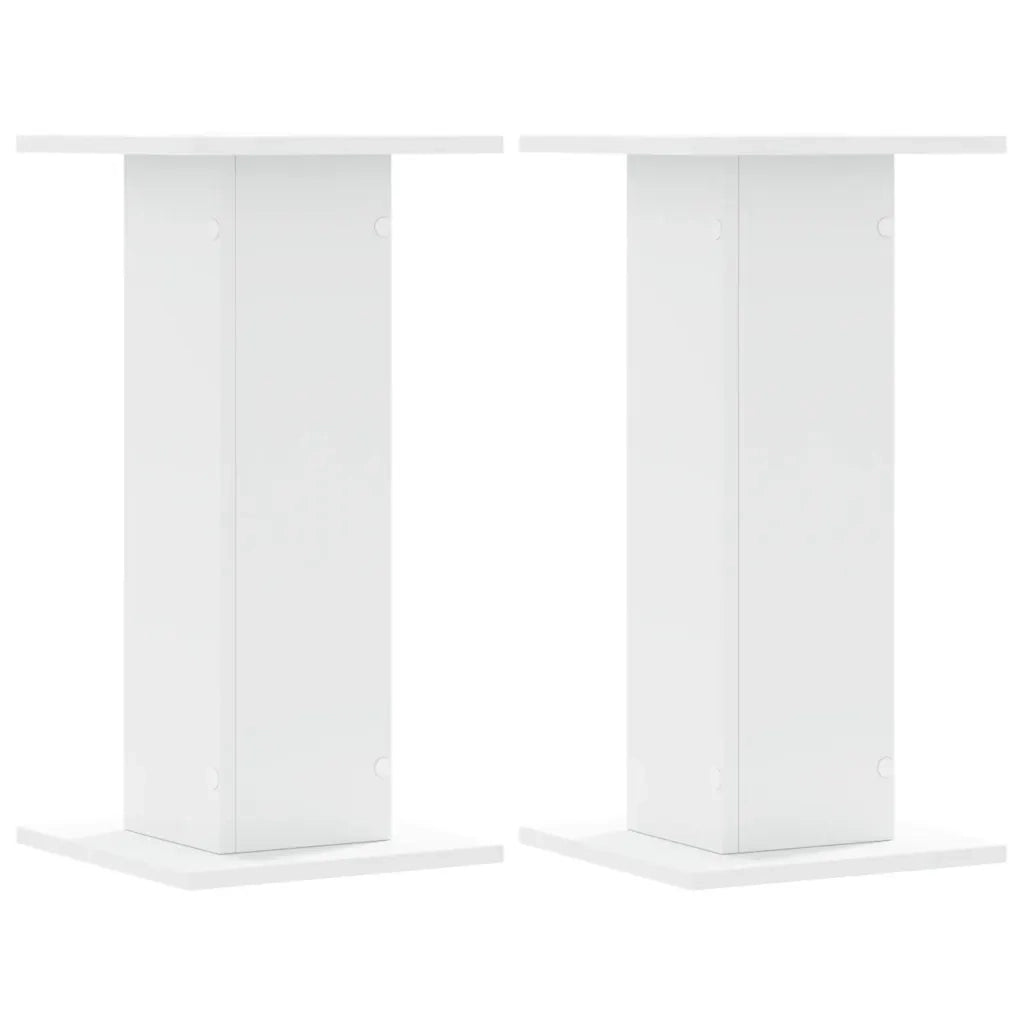 Supporti per Piante 2 pz Bianchi 30x30x60 cm Legno Multistrato 3307855