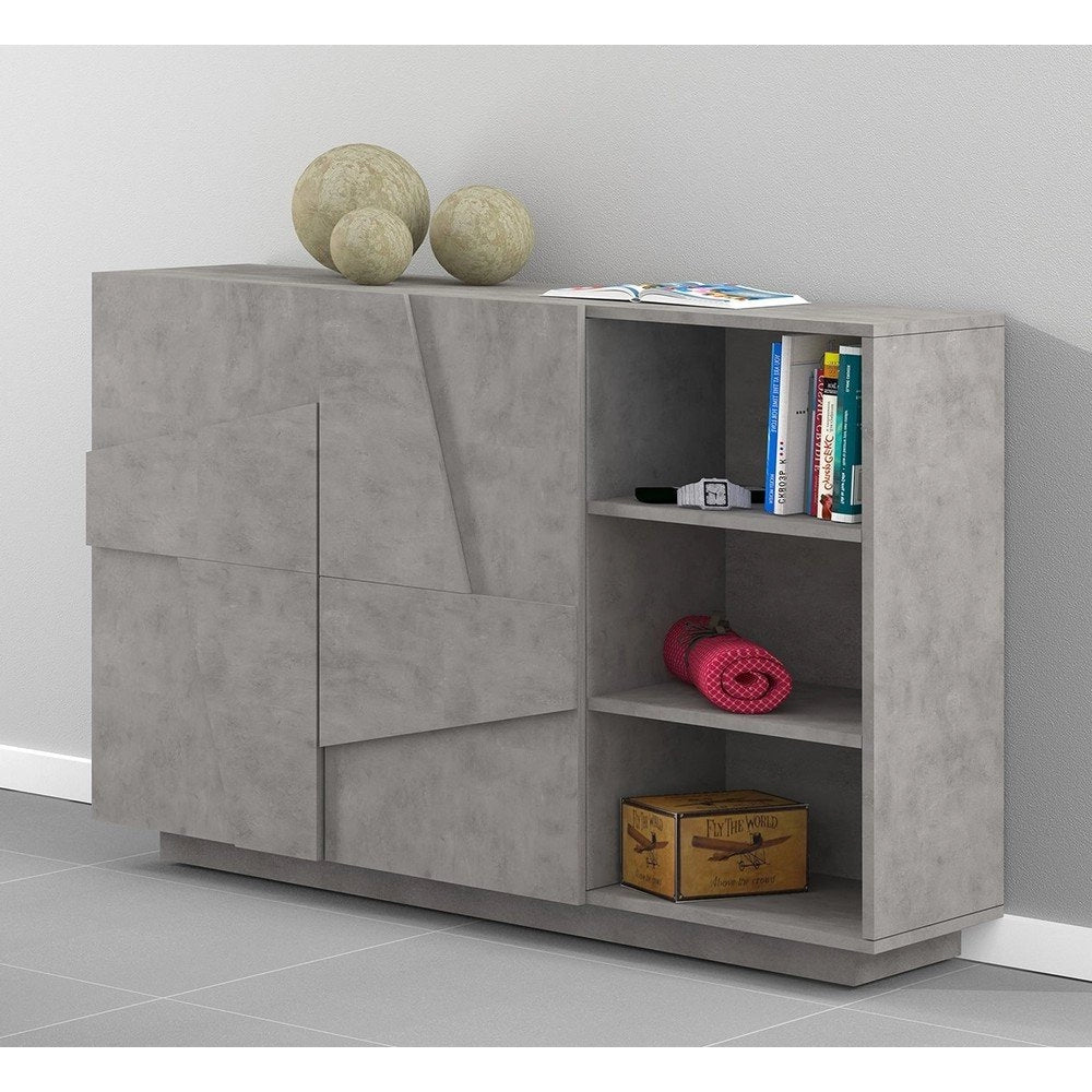 Madia 3 ante moderna 121x39,2x86cm - PULSE