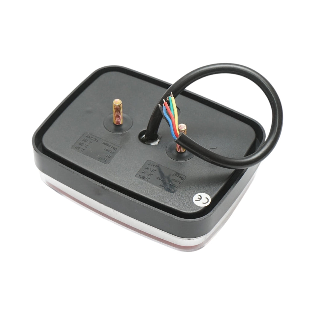 Luce freno posteriore rettangolare LED 12V/24V universale 125x95x35mm Breckner Germany