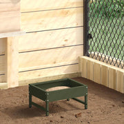Mangiatore per Uccelli Verde oliva 80 x 28 x 13.5 cm 874625