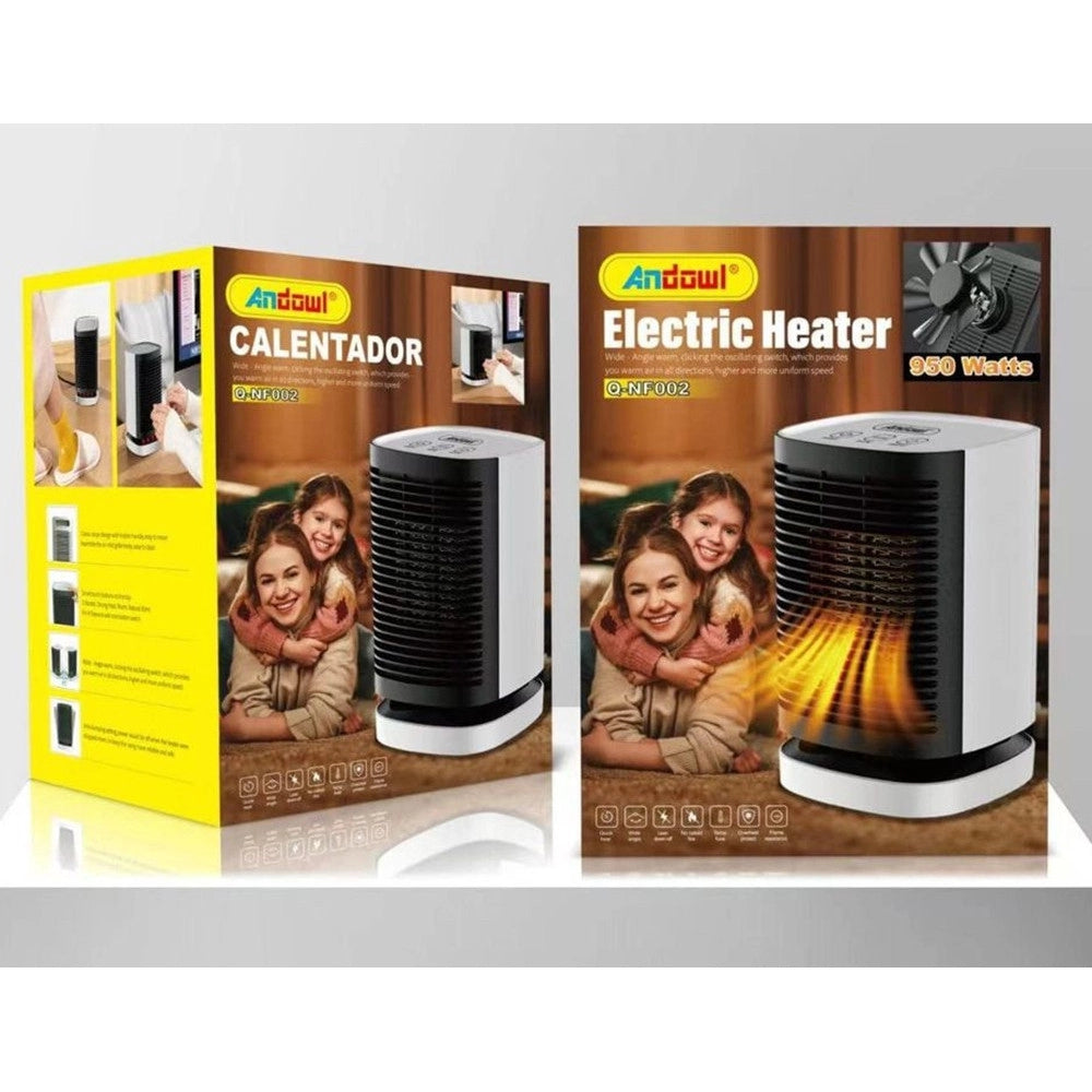 Trade Shop - Mini Termoventilatore Riscaldatore Elettrico Portatile Compatto 950 Watt Q-nf002 -