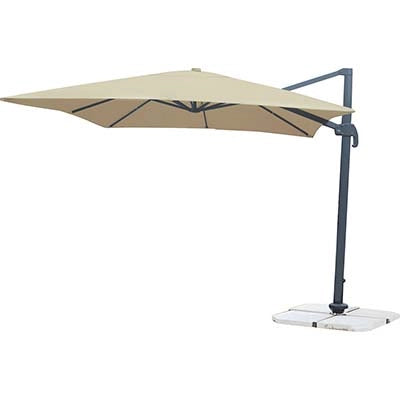 OMBRELLONE PALO LATERALE TOP DOMUS  ALLUMINIO/POLY ECRU MM 77X53 MT 3X3